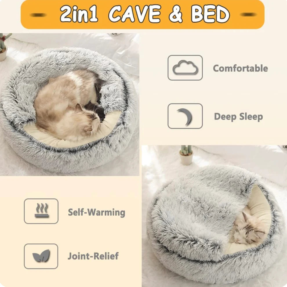 Calm Kitty Cave Bed