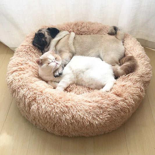 Calming Donut Cuddler Cat and Dog bed