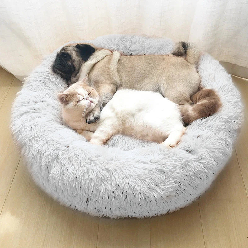 Calming Donut Cuddler Cat and Dog bed