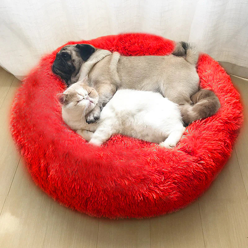 Calming Donut Cuddler Cat and Dog bed