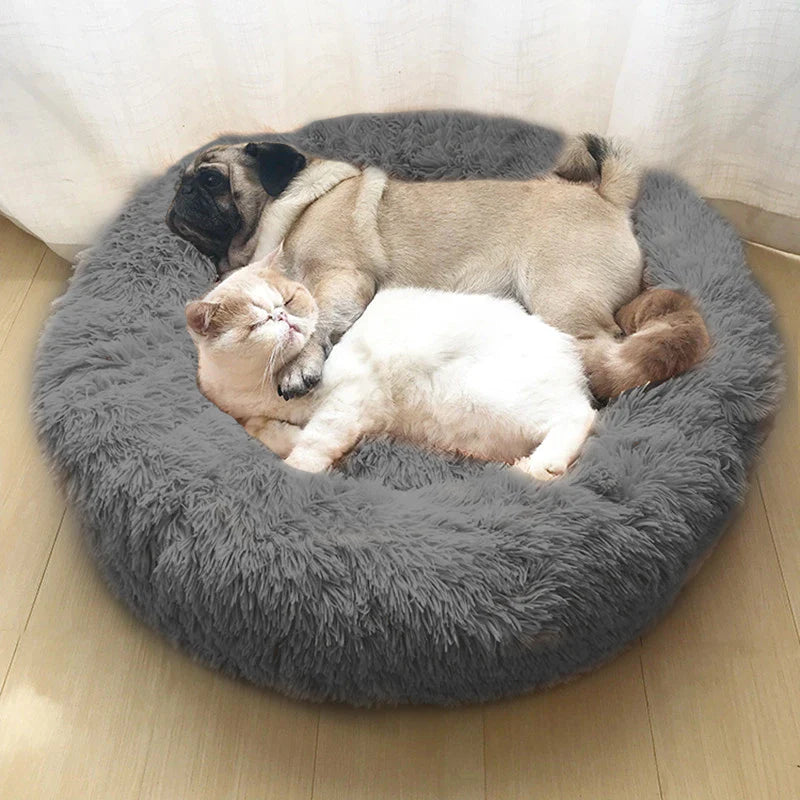 Calming Donut Cuddler Cat and Dog bed