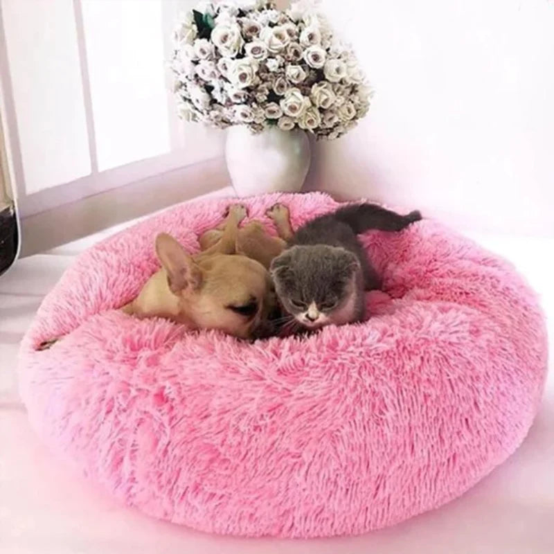 Calming Donut Cuddler Cat and Dog bed